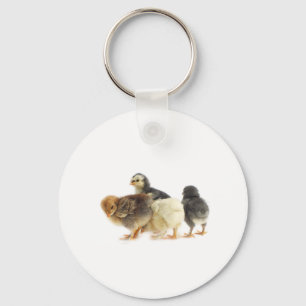 Porte-clés poussins moelleux