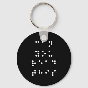 Porte-clés Pouvez-Vous Lire Ce Braille Aveugle Lire Écrire En