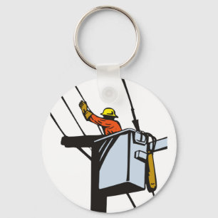 Porte-clés Power Lineman Electrician