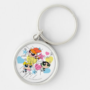 Porte-clés Powerpuff Girls Townsville Pattern