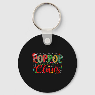 Porte-clés Pp Claus Lumières de Noël Pyjama Famille Assortis 