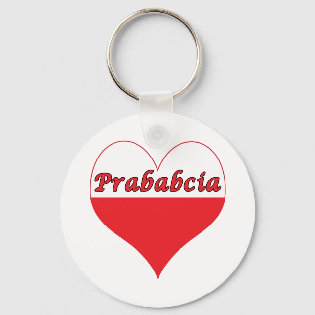 Porte-clés Prababcia Coeur polonais (Recto)