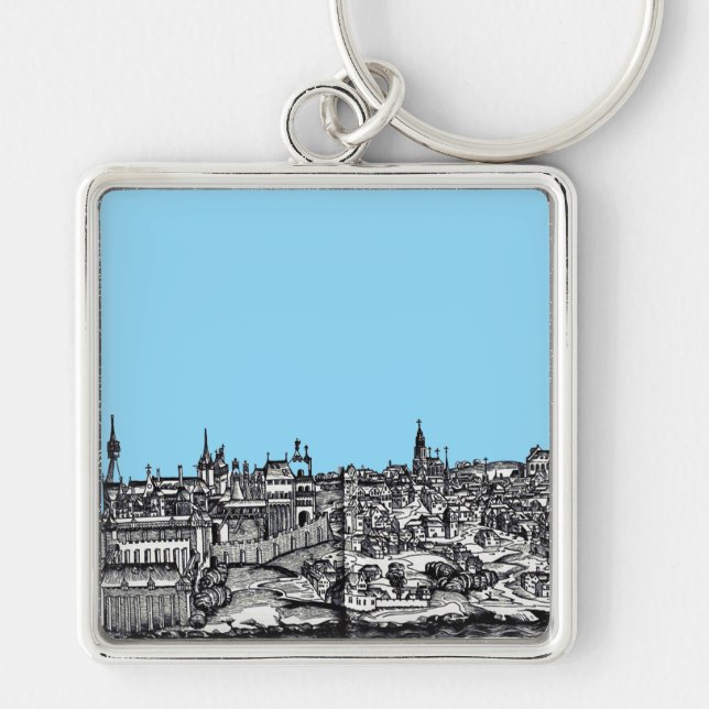 Porte-clés Prague capitale médiévale de la République tchèque (Devant)