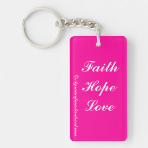 Porte-clés Praise Him N Pink Bible quota Customize