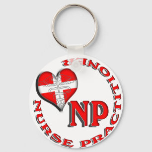 PORTE-CLÉS PRATICIEN DE LOGO CIRCULAIRE NP