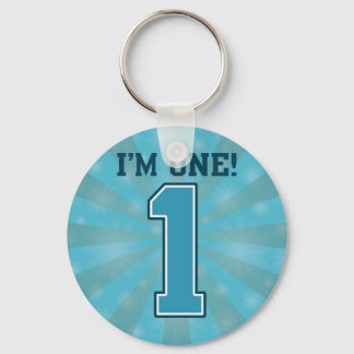Porte-clés Premier Anniversaire Garçon, Je suis un, Grand Ble