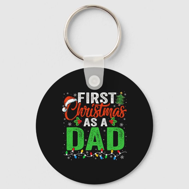 Porte-clés Premier Noël Comme Papa Noël Éclairage Nouveau Pèr (Recto)