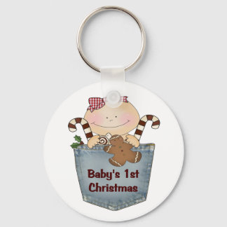 Porte-clés Premier Noël du bébé