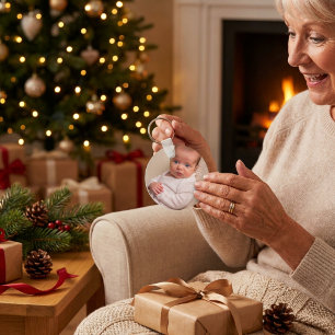Porte-clés Premier Noël PHOTO Personnaliser
