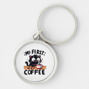Porte-clés Première aventure de café noir