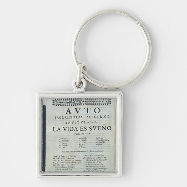 Porte-clés Première page de 'La Vida es Sueno (Devant)