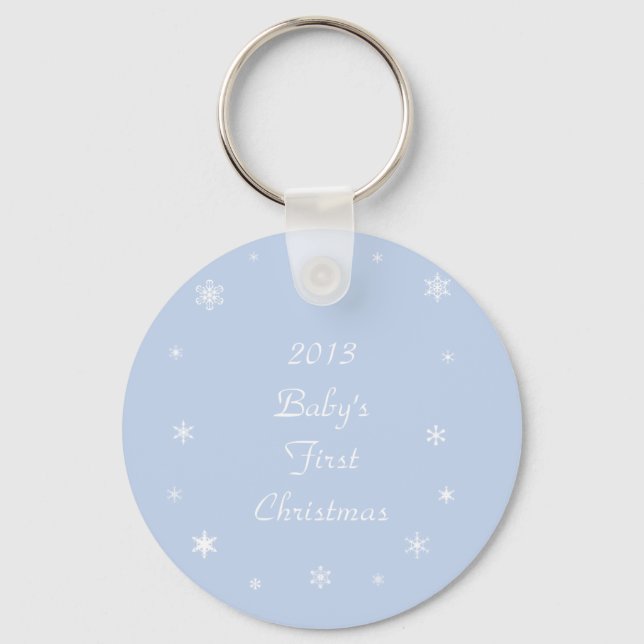 Porte-clés Premières décorations et cadeaux de Noël pour bébé (Recto)