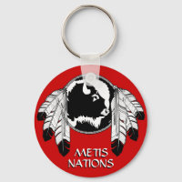 Premières nations Porte - clés Art de la faune