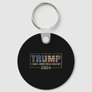 Porte-clés Prendre le drapeau américain Ck Amérique Trump Hom