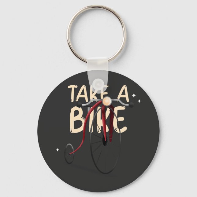 Porte-clés Prendre un vélo (Recto)