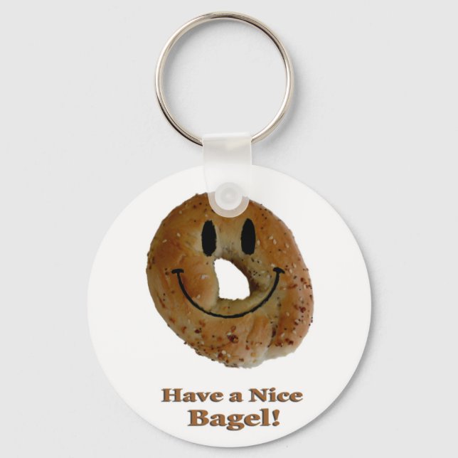 Porte-clés Prenez un joli Bagel ! (Recto)