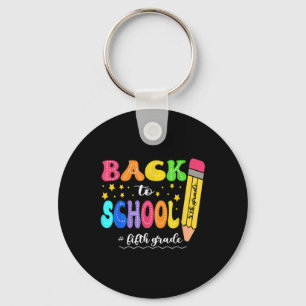 Porte-clés Preppy Bonjour 5e année pour le premier jour Retou