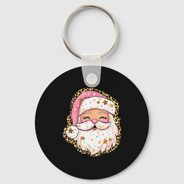 Porte-clés Preppy Santa - Christmas - Funny Christmas - Happy (Recto)