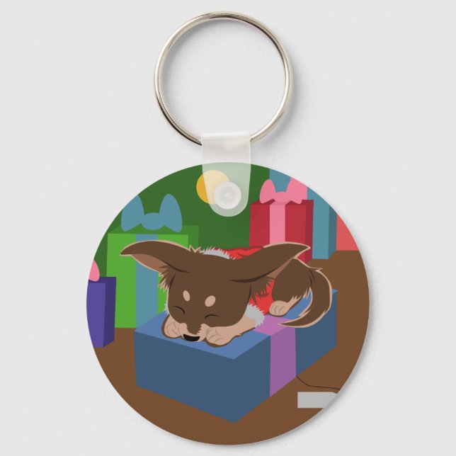 Porte-clés Présence de chiot (Recto)