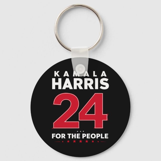 Porte-clés Président 47 Kamala Harris 2024 Soutien Madame (Recto)