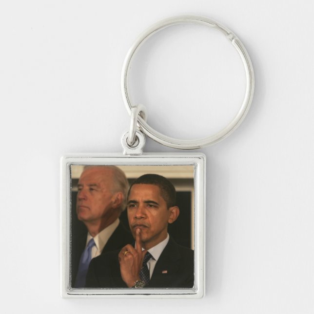 Porte-clés Président Barack Obama et vice-président (Devant)