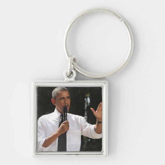 Porte-clés Président Barack répond à des questions sur (Devant)