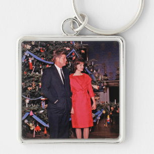 Porte-clés Président de Noël John & Jacqueline Kennedy