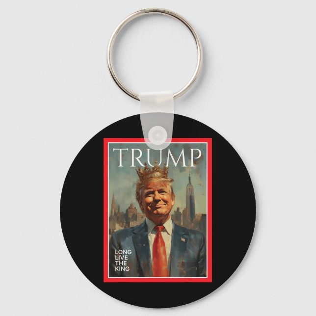 Porte-clés Président Donald Trump Vive le roi  (Recto)