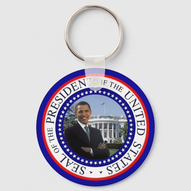 Porte-clés Président Obama Maison Blanche - Porte - clé (Recto)