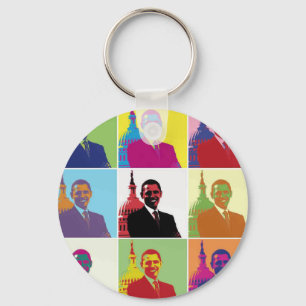 Porte-clés Président Obama Pop Art
