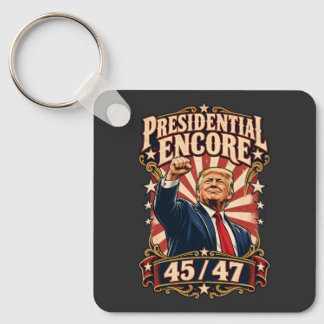 Porte-clés Présidentiel Encore Aluminium Double Face