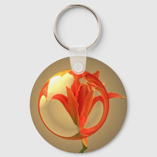 Porte-clés Presque Une Fleur De Verre (Recto)