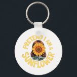 Porte-clés Prétendre que je suis un tournesol mignon et drôle<br><div class="desc">Description : Fleur en style avec cette adorable chemise costume "Pretend I Am a Sunflower" ! Idéal pour les amateurs de tournesol et de nature, ce tee-shirt mignon et drôle apporte des vibes ensoleillées à Halloween ou toute journée décontractée. Une tenue parfaite pour les amoureux de les jardins, les amateurs...</div>