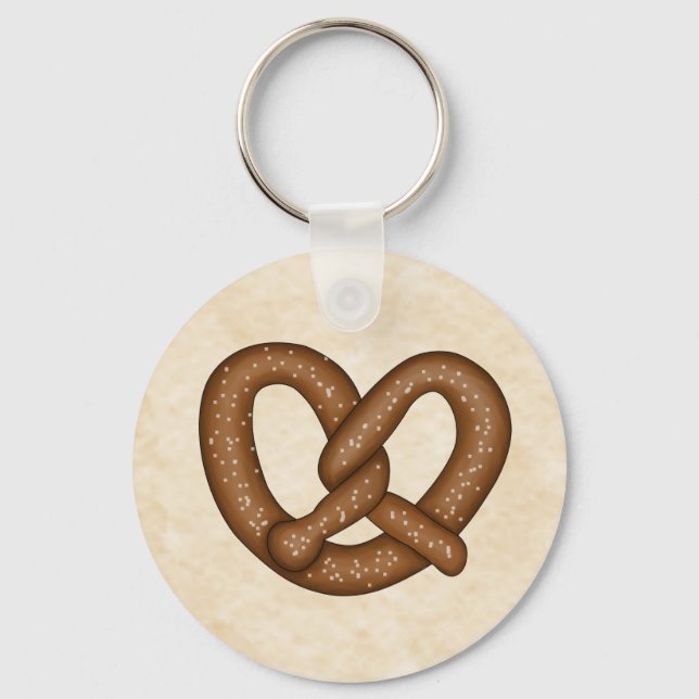 Porte-clés Pretzel avec Porte - clé Bkgd Beige (Recto)