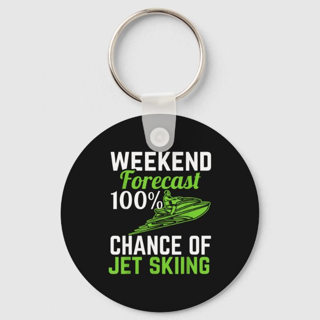 Porte-clés Prévisions de week-end 100% de chances de plaisant (Recto)