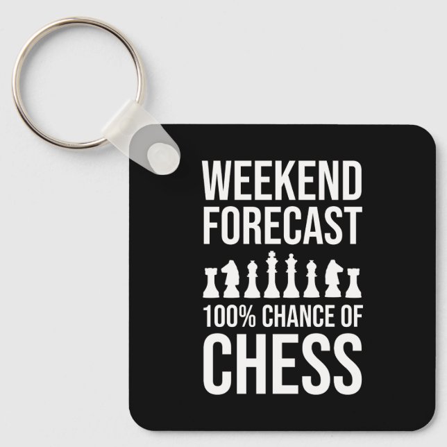 Porte-clés Prévisions de week-end - 100% de chances d'échecs (Recto)