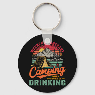 Porte-clés Prévisions de week-end Camping avec possibilité de