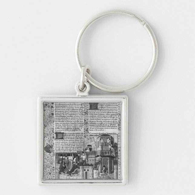 Porte-clés Priam observant la reconstruction de Troie (Devant)