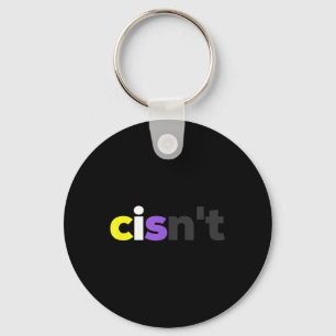 Porte-clés Pride Lgbtq Non-binaire Cisnt - Lgbt Non Drôle