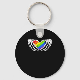 Porte-clés Pride - Pride Skeleton mains avec coeur 2 Classic