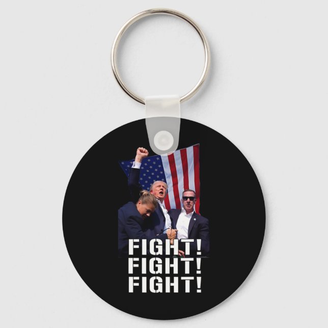 Porte-clés Prière De Lutte Contre Trump Amérique (Recto)