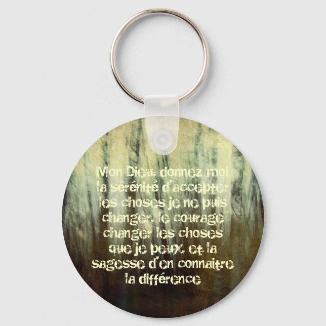 Porte-clés Prière Grungy Serenity en Porte - clé (Recto)