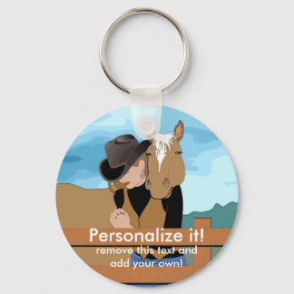 Porte-clés PRIÈRE PERSONNELLE Personnalisée PORTE - CLÉ Cowgi