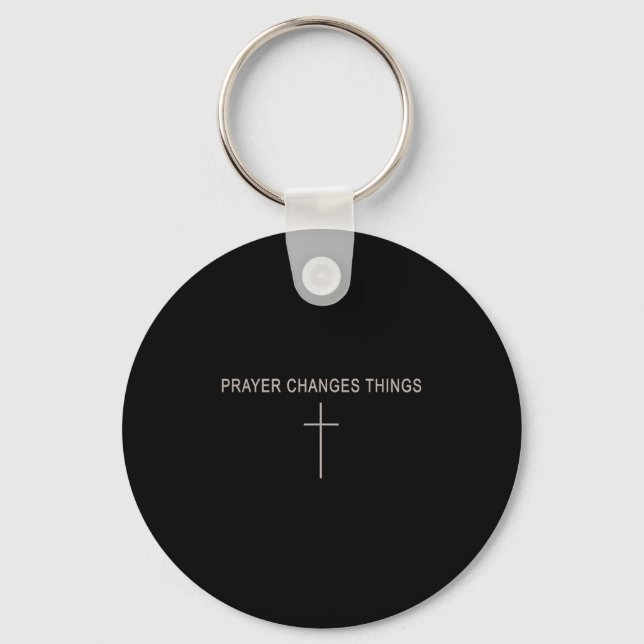 Porte-clés Prières de femmes changent les choses Christianism (Recto)