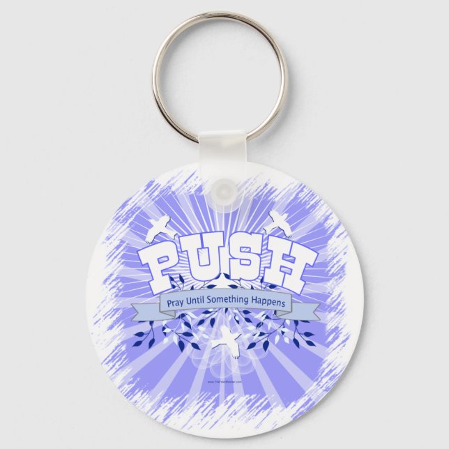 Porte-clés Priez Jusqu'À Ce Que Quelque Chose Arrive (Recto)