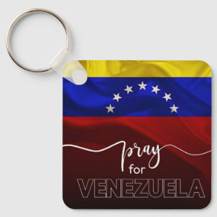 Porte-clés Priez pour le Venezuela – Drapeau Vénézuélien Desi