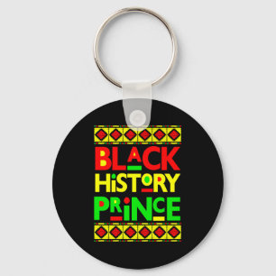 Porte-clés Prince de l'histoire noire Mélanine Garçon Fils Br