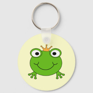 Porte-clés Prince des grenouilles. Grenouille souriante avec 