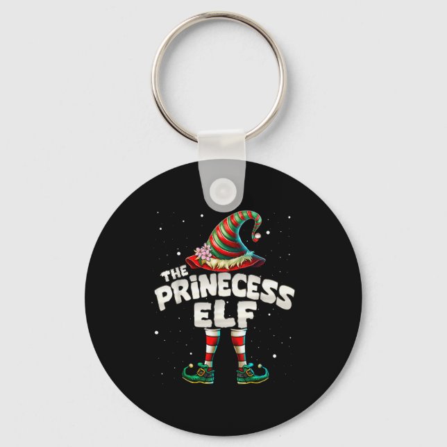 Porte-clés Princess Elf Family Matching Group Christmas Girls (Recto)