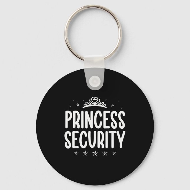 Porte-clés Princess Security Halloween Costume Dad Men Family (Recto)